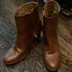 Brown Leather Ankle Boots